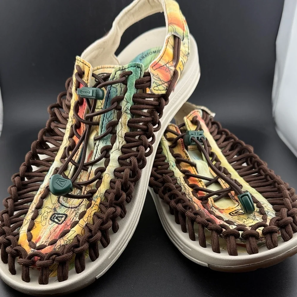 Keen Uneek Size 10 Jerry Garcia Paracord Outdoor Sport Trail Sandals